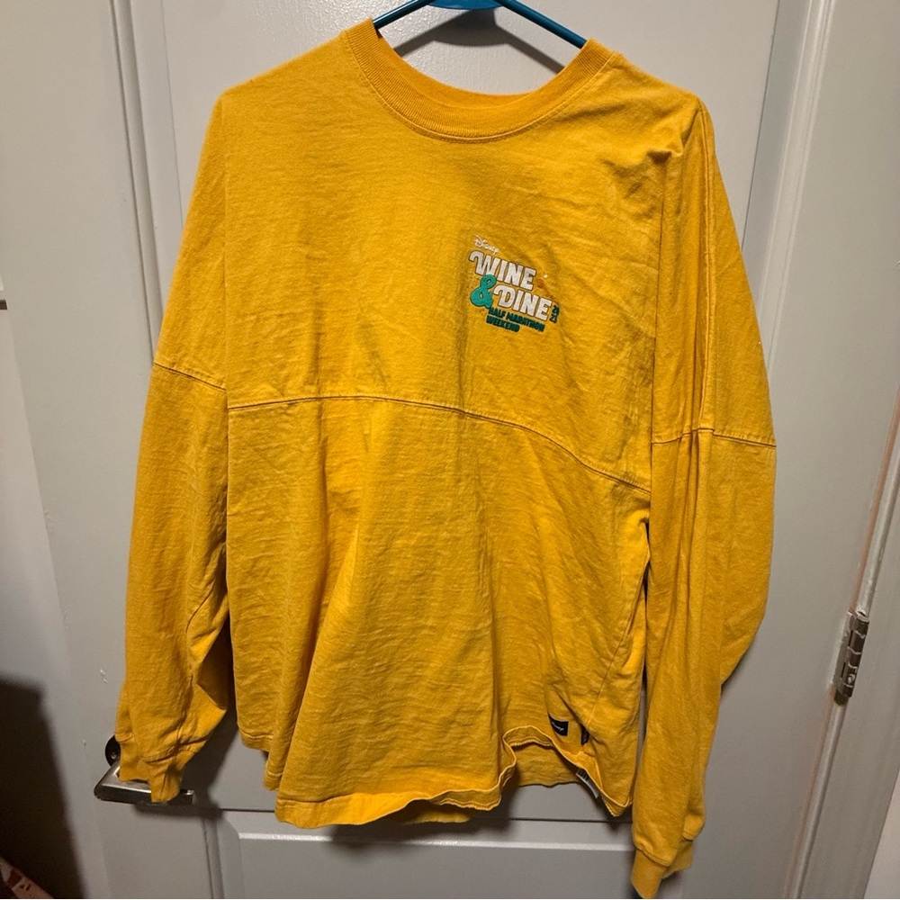 Yellow Long Sleeve Shirt Wine and Dine spirit jersey 2023